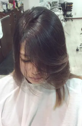 ショート ミディアム セミロング ロング カラー パーマ ヘアアレンジ メンズ キッズ ネイル まつエク Leyシェアサロン所属・Ken ドライカット ✂️髪質改善のヘアスタイル