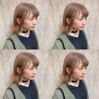 ミディアム カラー 似合わせ/ブリーチ カラー.岡田友仁のヘアスタイル