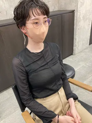 ショート パーマ 小木曽智美 /ボブ/ショートのヘアスタイル