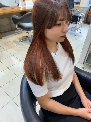 ミディアム カラー 山田勇真 ボブ/縮毛矯正/金山のヘアスタイル