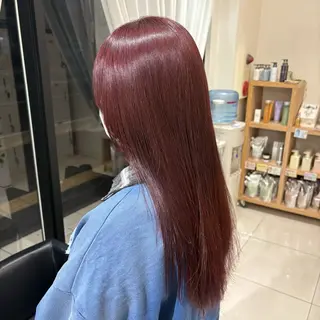 ロング ハルカ/暖色カラー/ ブリーチカラーのヘアスタイル