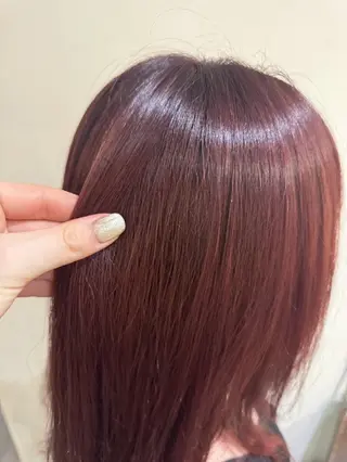 ロング カラー 矢野 伶菜のヘアスタイル