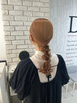 セミロング ヘアアレンジ Dityca...tia所属・りん/ 名古屋ヘアセットのヘアスタイル