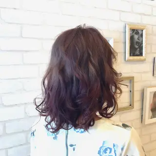 ミディアム カラー 【髪質改善】 夏目結以のヘアスタイル