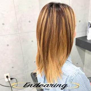 カラー 柳田 怜那/銀座 Endearingのヘアスタイル