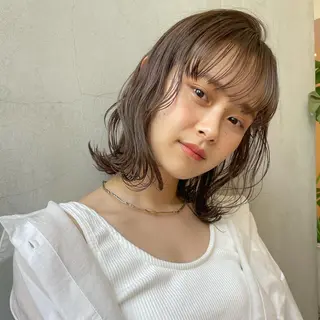 ミディアム カラー 🫧透明感ヘア🫧 🧸竹花　彩希🧸のヘアスタイル
