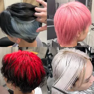 ショート カラー CHROMAN by become所属・RYUKI/ 複雑履歴ハイトーンのヘアスタイル