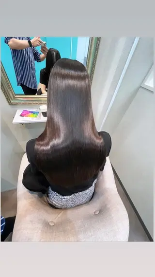 ロング カラー seta新宿所属・髪質改善/縮毛矯正 芹沢のヘアスタイル