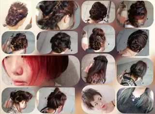 ヘアアレンジ パーマ カラー ロング メンズ Fucai tomocoのヘアスタイル