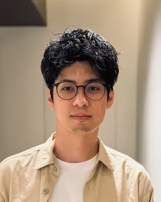 ショート パーマ メンズ スパイキーショート 大人パーマ 丸山のヘアスタイル