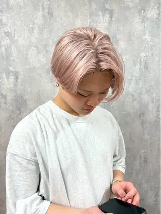 ショート カラー 韓国系/ダブルカラー /トグチリンカのヘアスタイル