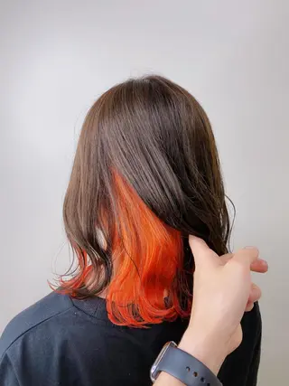 ミディアム カラー 井手 伸哉のヘアスタイル