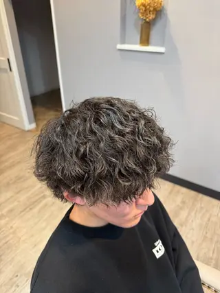 ショート パーマ メンズ パーマ/髪質改善 山口泰広のヘアスタイル