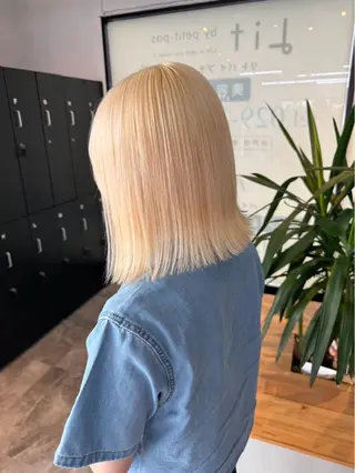 ミディアム ブリーチカラー特化 ✨️永井諒のヘアスタイル