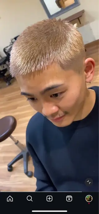 ショート オシャレ館タムラ所属・上戸鎖 宏樹のヘアスタイル