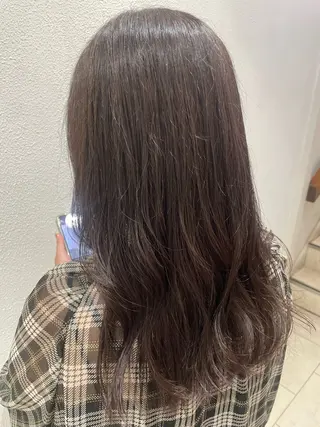 セミロング カラー ヘアアレンジ 韓国ヘアメイク🎀/ 縮毛矯正✨山本媛香のヘアスタイル