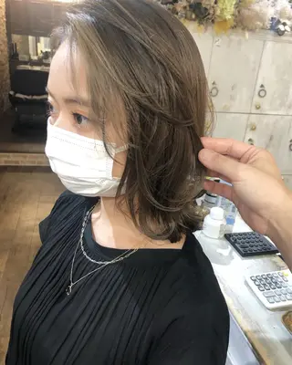 ミディアム カラー ヘアアレンジ 遠藤 拓馬のヘアスタイル