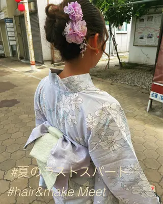 ヘアアレンジ hair&make Meet所属・藤原 宏文のヘアスタイル