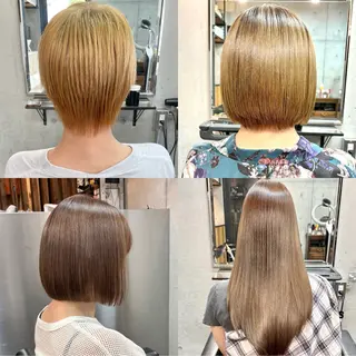 ショート カラー パーマ ショートボブ縮毛矯正 髪質改善のプロ山道潤のヘアスタイル