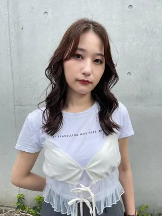 セミロング カラー 💚Forest Mirror💚のヘアスタイル