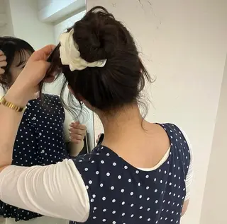 ロング カラー ヘアアレンジ mao /髪質改善 /透明感カラー/伏見のヘアスタイル