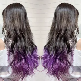 ロング カラー ヘアアレンジ 髪質改善×ハイトーン 中田啄也のヘアスタイル