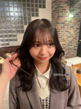 セミロング カラー ヘアアレンジ MARIO HAIR DESIGN所属・艶カラー/カット 🌒Ameriのヘアスタイル