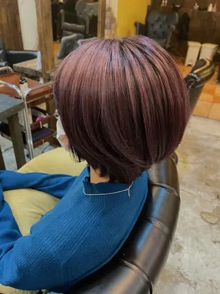 ショート カラー 韓国ヘア🫧艶カラー 🫧髪質改善/オオヤのヘアスタイル