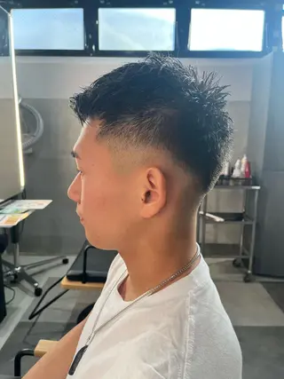 メンズ 縮毛矯正/髪質改善/ ハイトーン/Makoのヘアスタイル