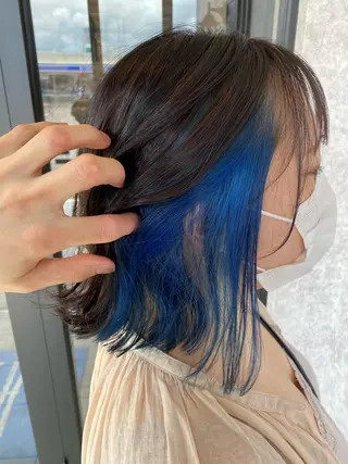 ミディアム Kobayashi ハイライト/ショートのヘアスタイル