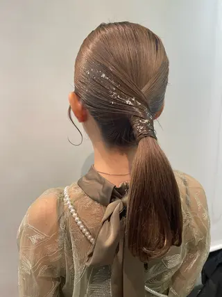 ヘアアレンジ ‪るか/‪透明感 カラー/アレンジのヘアスタイル