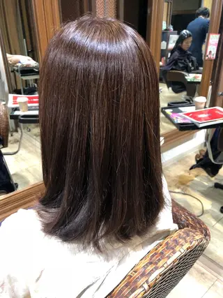セミロング 縮毛矯正/髪質改善 主税巧一のヘアスタイル