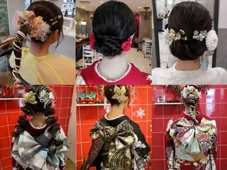 ヘアアレンジ ロング D/i所属・4店舗フリーランスⅠ Y/no〈夜のスパ〉のヘアスタイル