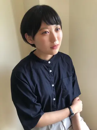 ショート パーマ ヘアアレンジ 永井 亜実のヘアスタイル