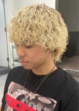 パーマ メンズ メンズ専門/パーマ 特化/栄/北出瑞貴のヘアスタイル