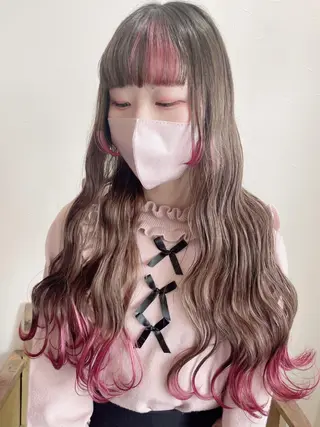 ロング カラー ARISA🦋推し・ アニメカラー/派手髪のヘアスタイル