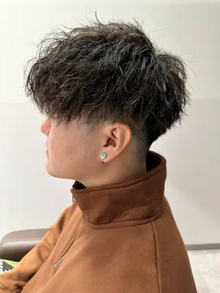 ショート パーマ メンズ Bleachi 大宮West所属・鈴木拓也 メンズカットのヘアスタイル