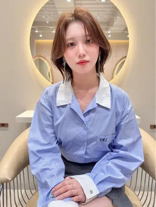 ショート カラー レイヤー❣️縮毛矯正 川村利幸のヘアスタイル