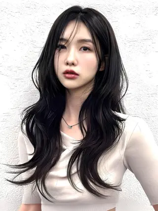 ロング カラーエクステ 大阪梅田徒歩7分のヘアスタイル