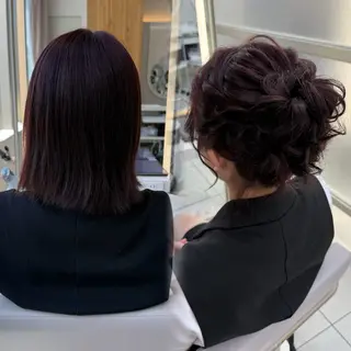 ミディアム ヘアアレンジ カラー/ヘアセット Nanami💗のヘアスタイル