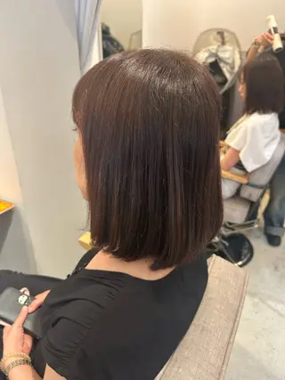 ミディアム ✂ショートボブ専門 津川里緒✨️のヘアスタイル