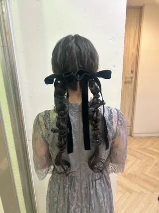 ヘアアレンジ ♛︎ きっか ♛︎ ヘアアレンジ🩵のヘアスタイル