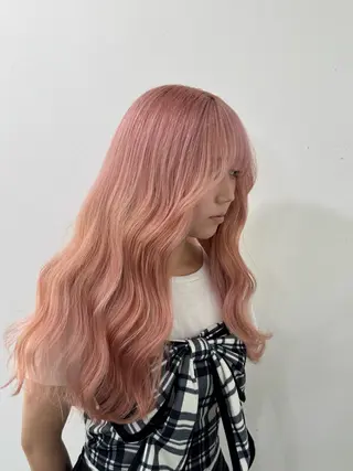 ロング カラー 川元 春奈のヘアスタイル