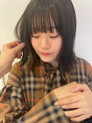 ミディアム 韓国風パーマ/ヘア セット/店長みづきのヘアスタイル