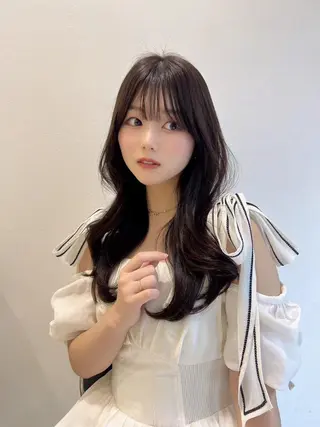 カラー 透明感カラー🇰🇷 韓国ヘア🩶仙台のヘアスタイル