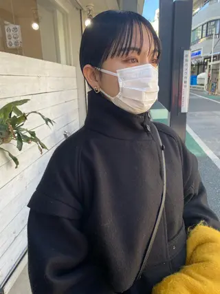 ショート 森貴裕/ベージュ/ パーマ/オリーブのヘアスタイル