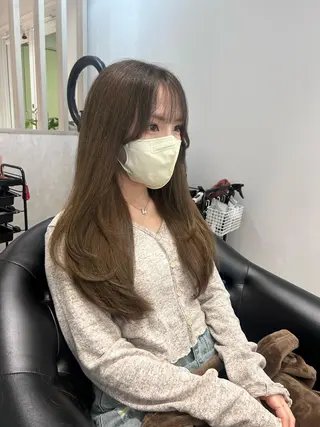 ロング カラー &chaLme   心斎橋所属・emi/髪質改善/ 韓国風/艶カラーのヘアスタイル