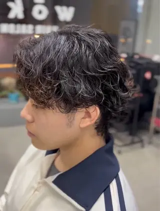 ショート パーマ メンズ メンズ専門サロン wokeのヘアスタイル