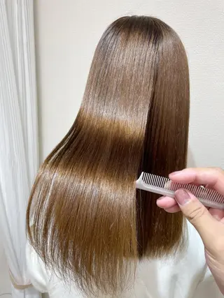 ロング カラー ケアブリーチ /髪質 改善/古橋圭史郎のヘアスタイル
