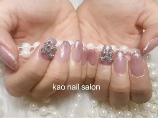 ネイル kao nail マグネット/長さだしのネイルデザイン